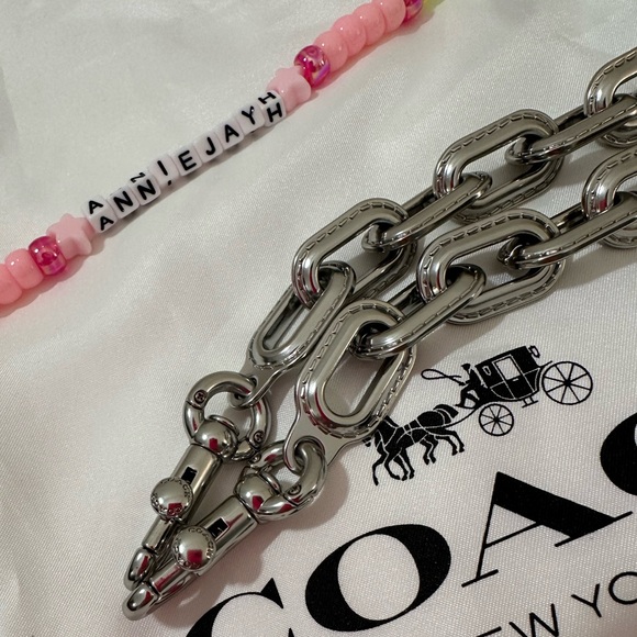 NEW w/o tags - Coach Silver Link Chain Strap *STRAP ONLY, no bag* - Picture 2 of 5